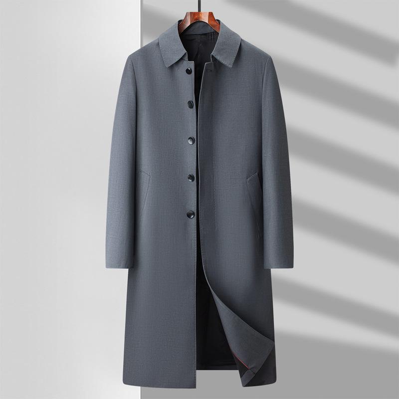 Autumn New Business Men's Jacket Business Administration Simple Versatile Lapel Commuter Windbreaker Jacket Men