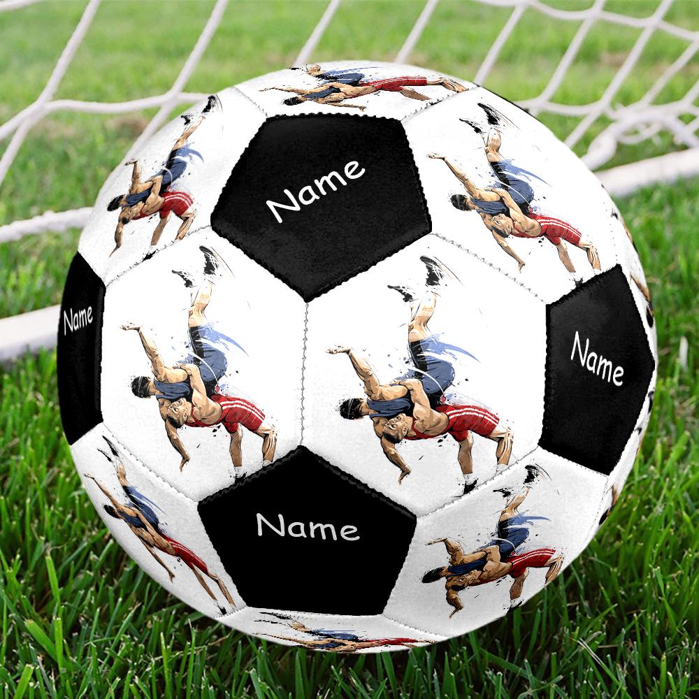 Custom Name wrestling Theme Size 5 Soccer Ball, Suitable for Both Indoor and Outdoor Matches, a Gift Suitable for Everyone.