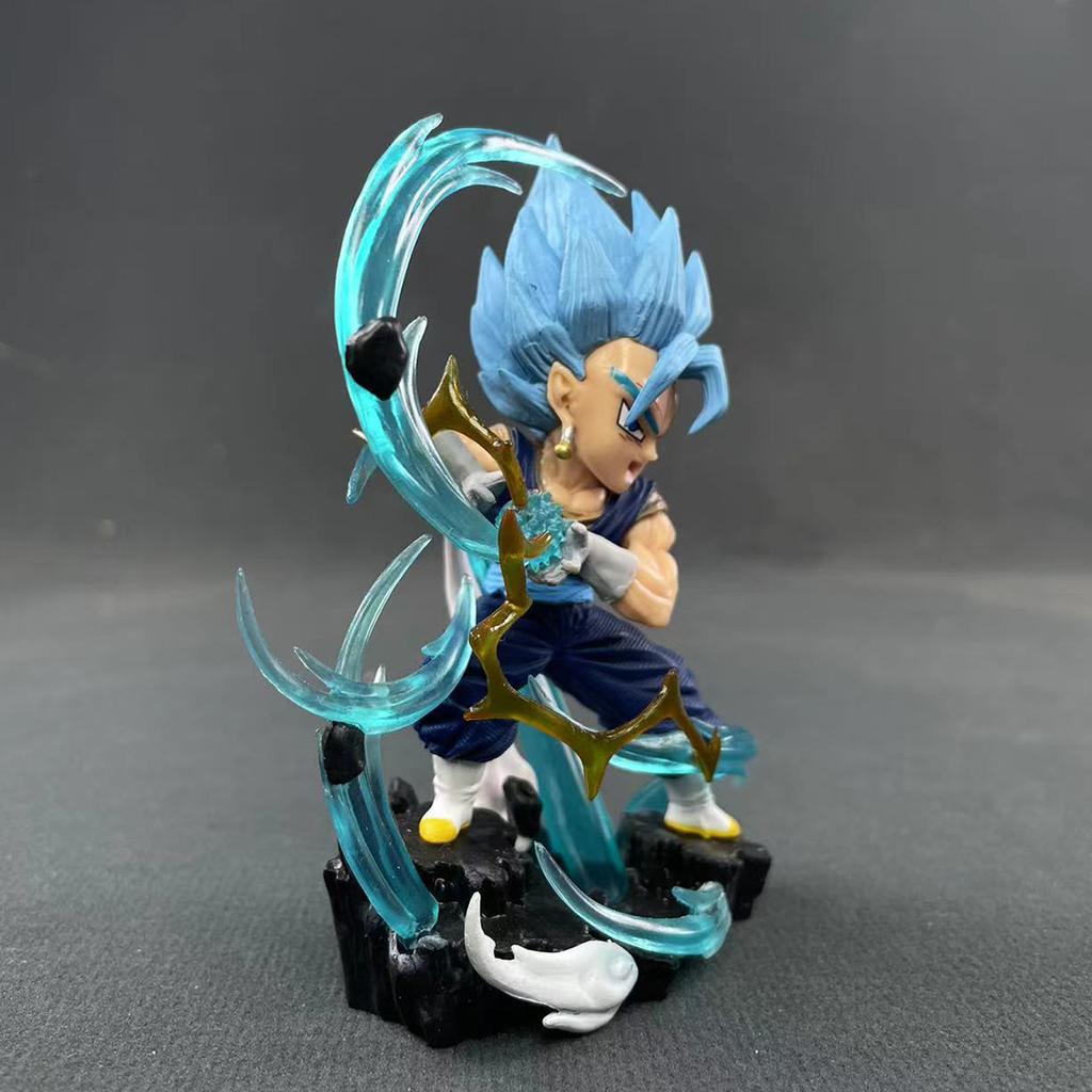 Q Version Dragon Ball Z Vegeta Figure Vegetto Figurine 11CM PVC Action Figures Collection Model Toys
