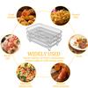 2/3 Tier Air Fryer Rack Stainless Steel Stackable Grill Grid Dehydration Rack Grill Tray Steamer Rack Kitchen Cooking Tools