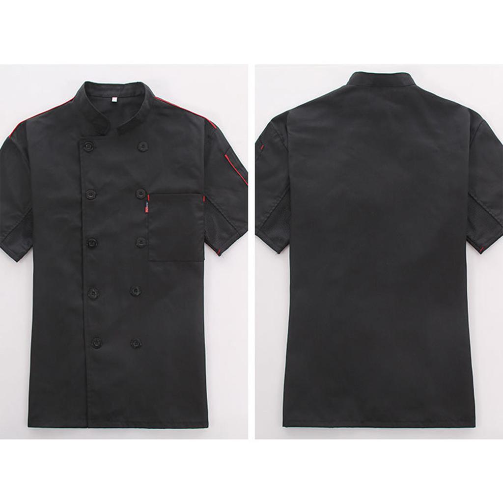 Chef Uniform Sleeved Men's Clothing Catering Work Uniform Back Kitchen Uniform Men's Top