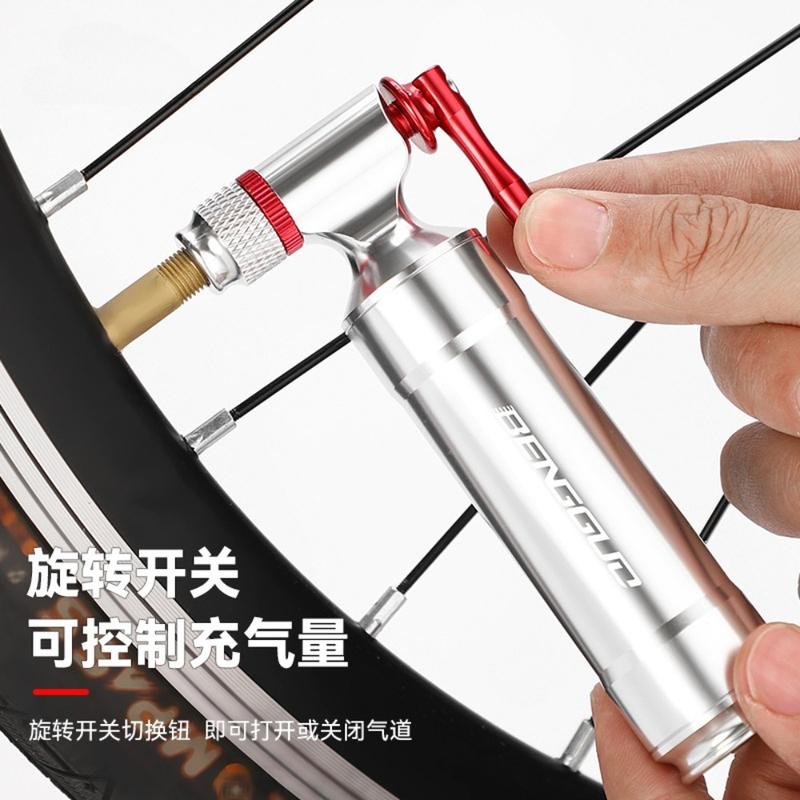 Bicycle Pump Quick Inflation Set Mini Portable Hand Cycling Tire Tube Valve Adapter CO2 Air Inflator Nozzle Cycling Accessory