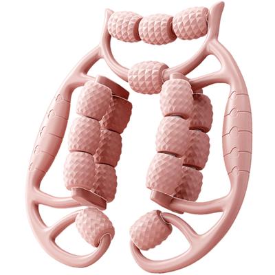 Ailunate Massage Faszienrolle für und 18 Rollen Rolle, Füße, Waden, Oberschenkel, Beine, Dehnung, (Rosa)