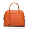 MACTON L31CM Shoulder Cowhide Large Crossbody Bag for Includes 2-Way Women's Bag, Handbag, Leather, Capacity, Commuting, Ribbon, MC-8331 (Orange)