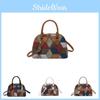 Fashionable Women's Shell Crossbody Bag With Unique Color Blocking And Plaid Pattern