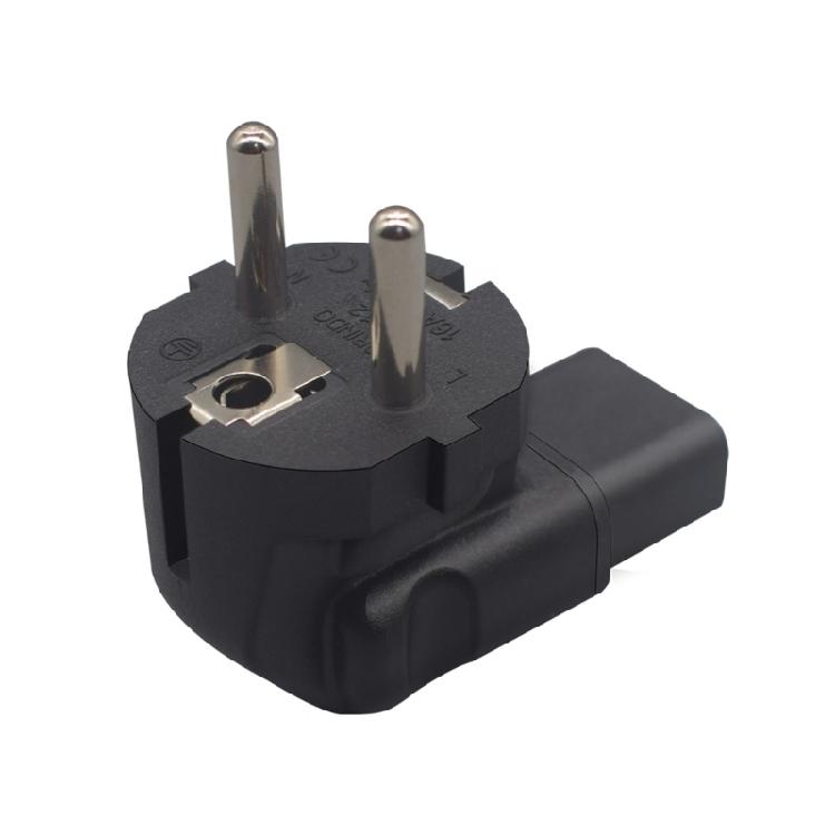 IEC 2Pin Male to 3Pin Female IECC13 to EU4.8 Europe Power Plug Adapter Converter