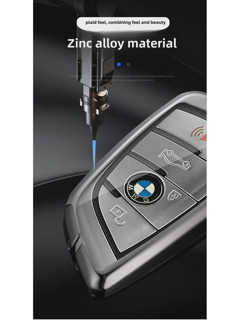 Suitable Car Key Cover for BMW: Compatible with 5 Series 530L, 3 Series 325Li, 4, 6, 7 Series, X1, X3, X4, X5, X7 (22 Models)