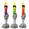 Halloween LED Candle Light Ghost Hand Decoration Safe Flameless Design For Spooky Party Decor Battery Operated