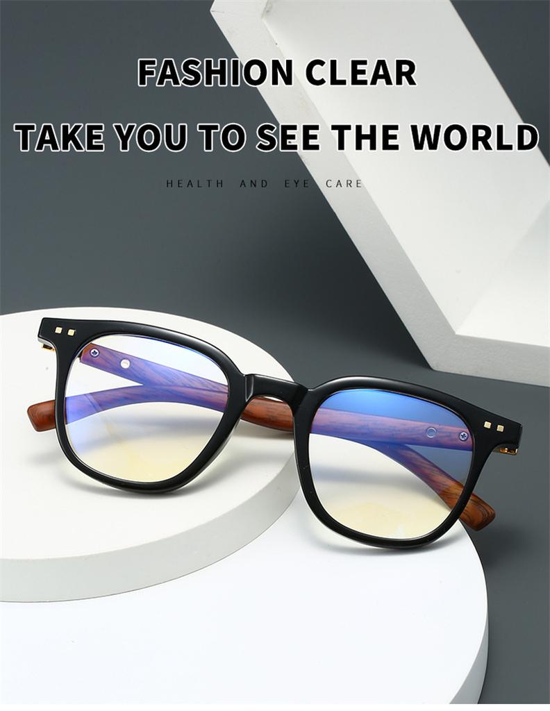 New Vintage Imitation Wood Reading Glasses Men Presbyopic Spectacles Frames Women Anti Blue Light Lens Eyeglasses 0to+3.0