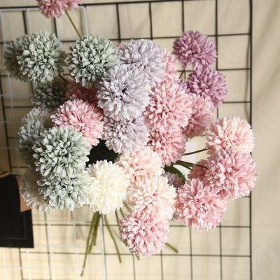 Simulation de pissenlit en tissu, bouquet de mariage, décoration de fête