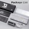 YUNZII X71 Mechanical Gaming Transparent 71 Gasket Technical Standards Compliance Certified Ice Keyboard, Keycaps, Keys, 68% Layout, Wireless,