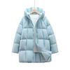 Women's 2025 Winter Korean Style Mid-Length Hooded Cotton Jacket - Thick, Warm Cloud Puff Design
