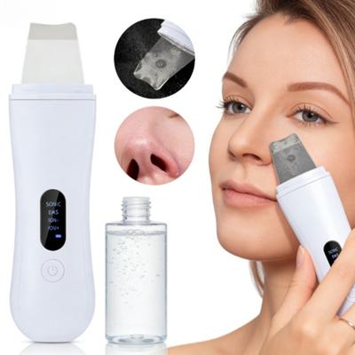 Ultrasonic Skin Scrubber Skin Spatula Ion Deep Face Cleaning 4 Modes Facial Lifting Ultrasonic Cleaner Peeling Skin Care Device
