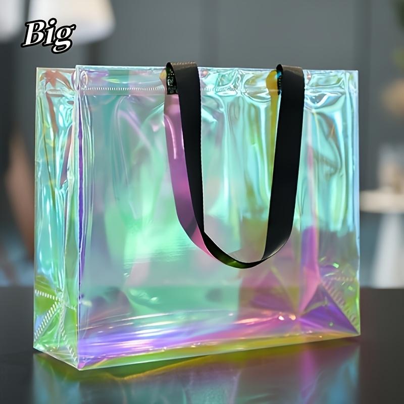 

Яркая сумка-тоут в стиле тай-дай - Портативная дорожная сумка с черными ручками для пляжа, плавания, спортивных тренировок разноцветный