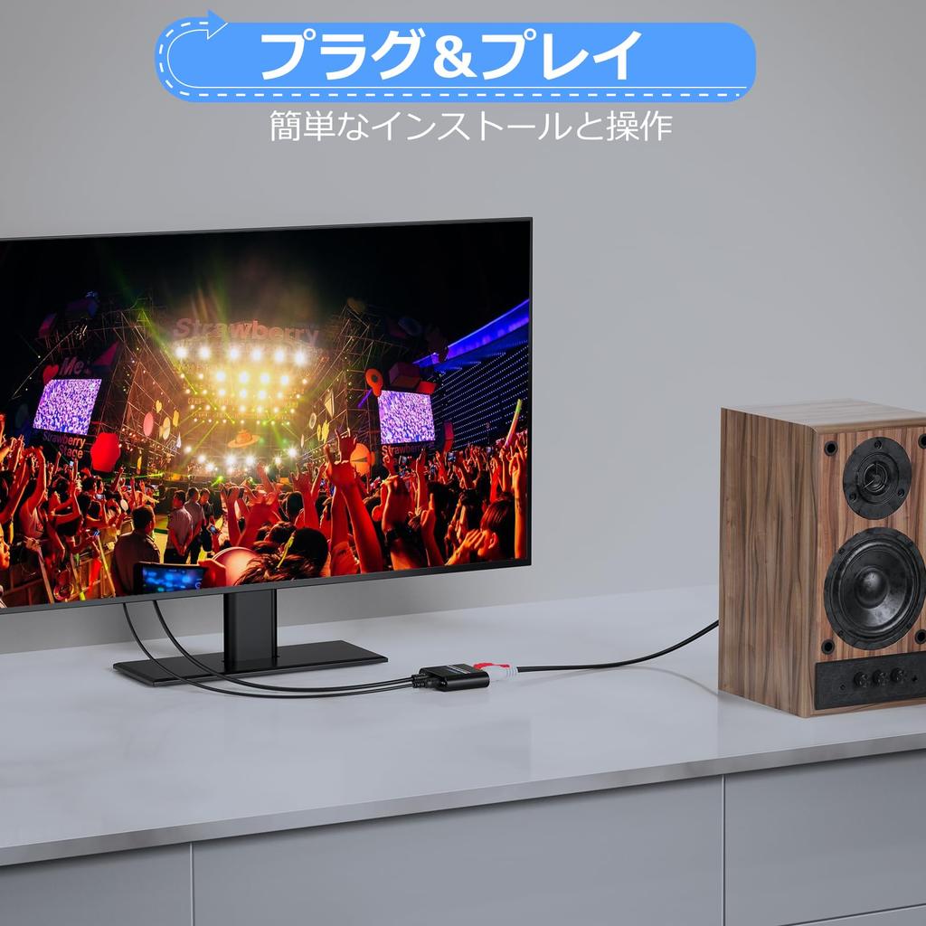 CAMWAY 192kHz Optical Digital Analog Audio Converter DAC Converter SPDIF To RCA Optical Digital Converter Toslink To Audio Converter RCA Audio Adapter