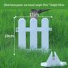 White PVC Fence: Indoor/Outdoor Garden Barrier and Decorative Guardrail