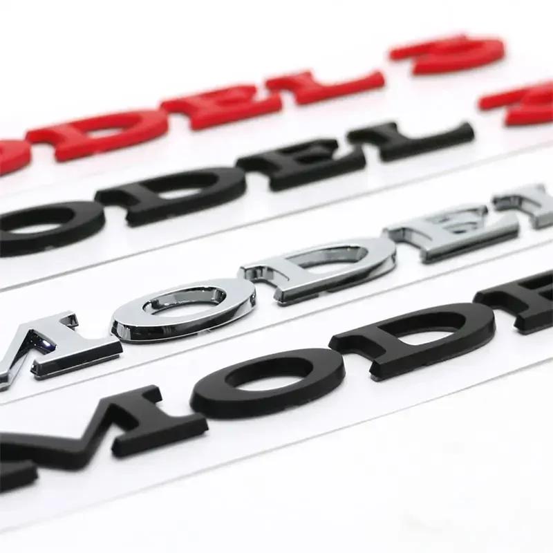 ABS Car Rear Sticker Letter Emblem Trunk Tail Badge Styling for Tesla MODEL 3 MODEL S MODEL X Exterior Accessories