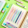 Yexiya 36 Pcs Mechanical Pencil Set, 12 Pastel Cute Mechanical Pencils with 8 Tubes HB Resin Refills, 4 Pcs Erasers and 12 Cap Eraser Refills for