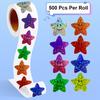 500PCS/Roll New Stars Stickers Thank You Stickers Photocard Decor Packaging Pack Stickers Roll Rolling Lables