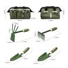 5Pcs Garden Tool Set Including Shovel Trowel Rake and Hoe Lightweight Heavy Gardening Kit for Succulents Potted Plants Planting