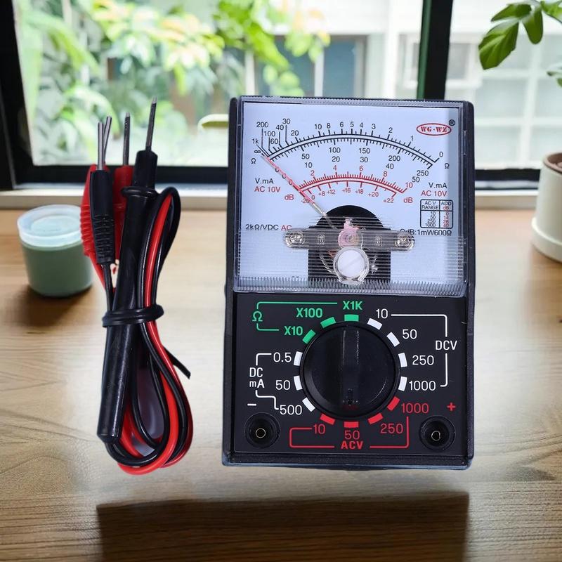 Portable Mini Electric Analog Multimeter Tester Handheld Pointer Voltage Multimeter School Student Experiment Supplies