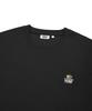 WACKY WILLY Double Kiki Wappen Short Sleeve T-Shirt Black