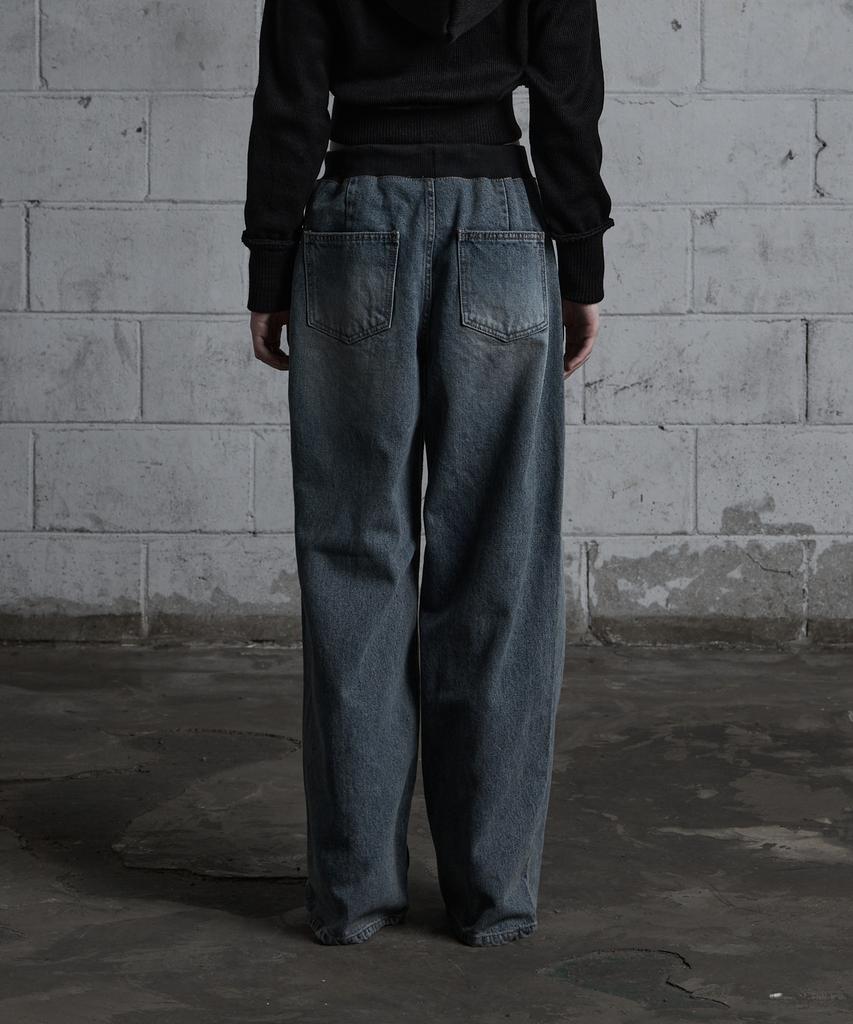ARCLIVE Band Wide Jeans (Blue)