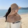 UV Anti Mountaineering Hat Wide Brim Hiking Bucket Hat Foldable Shawl Fisherman Hat  Outdoor