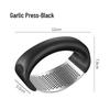 Set of 3 Stainless Steel Garlic Presses: Multifunctional Garlic Masher & Creative Grater