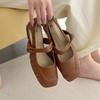 French Flat Bottom Hollow Bag Head Sandals Women's 2025 New Design Sense Niche Mary Jane Shoes with Single Shoes Women