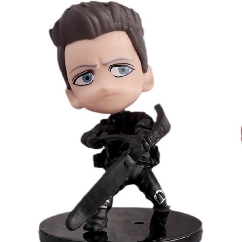 Q Version Of Avengers Captain America Iron Man Thanos Spider-man Miniature Model Decoration For Marvel Fans