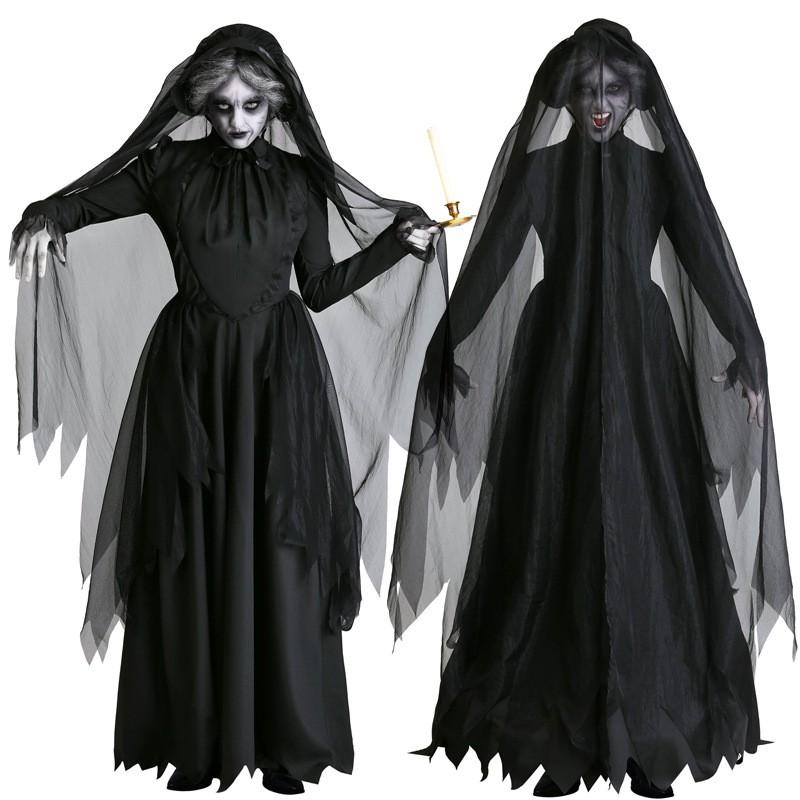 Halloween Costume Women Horror Ghost Bride Zombie Vampire Devil Outfit Bar Party Stage Performance