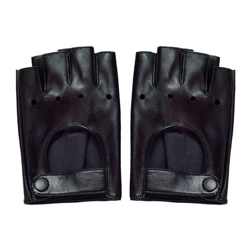 

Cos Punk Cut Out Sexy Y2g Accessories Handsome Cool Half Finger Black (S0168)