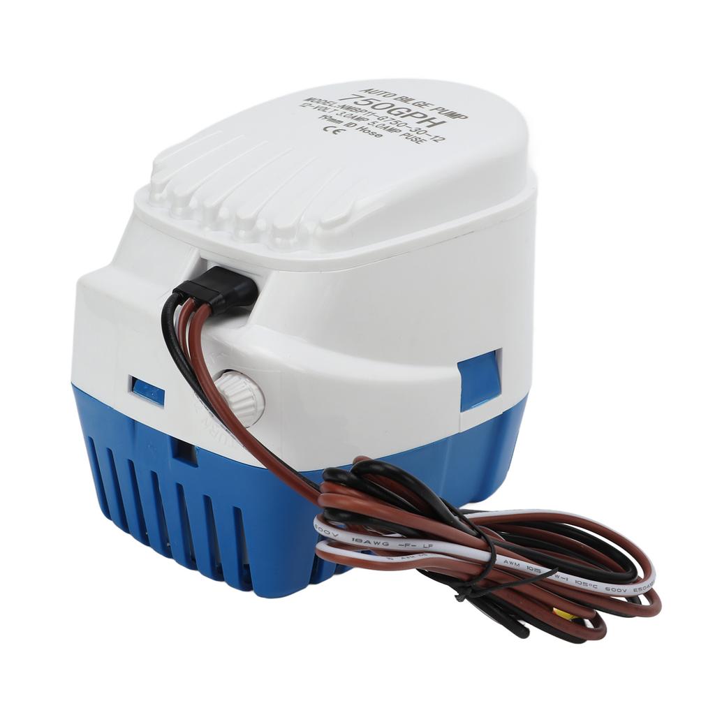 Blige Water Pump Automatic Submersible 750GPH 12V Good Sealing High Efficiency for Boat Caravan RV