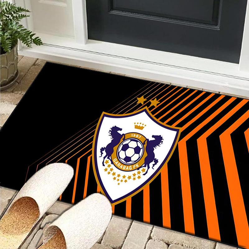 1PC rug Dynamic Qarabag Crest Design Carpet, Chair Rug,Area Rug for Office Bedroom living rooms bedroom, Doormat decor Christmas fan gifts