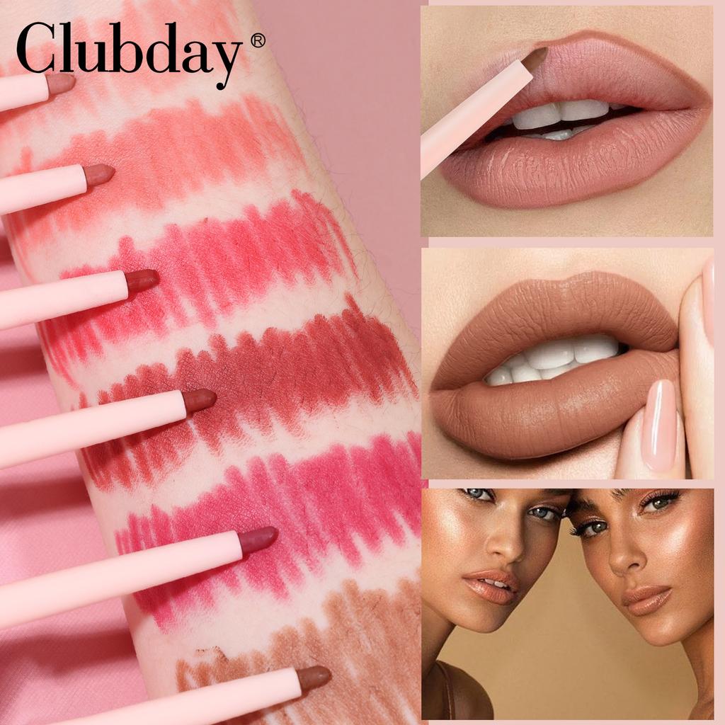 Monochromer drehbarer Lipliner, Lippenstiftstift, Make-up, nicht leicht zu entfärben, langanhaltender wasserfester matter Konturen-Lipliner
