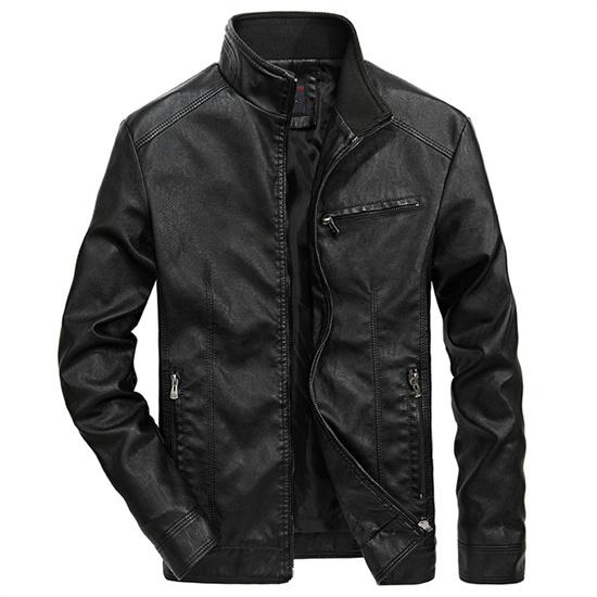 Good Quality Brand Motorcycle Leather Jackets Men Warm Patchwork Military Jacket Baseball Collar Pilot Leather Jacket Coats
