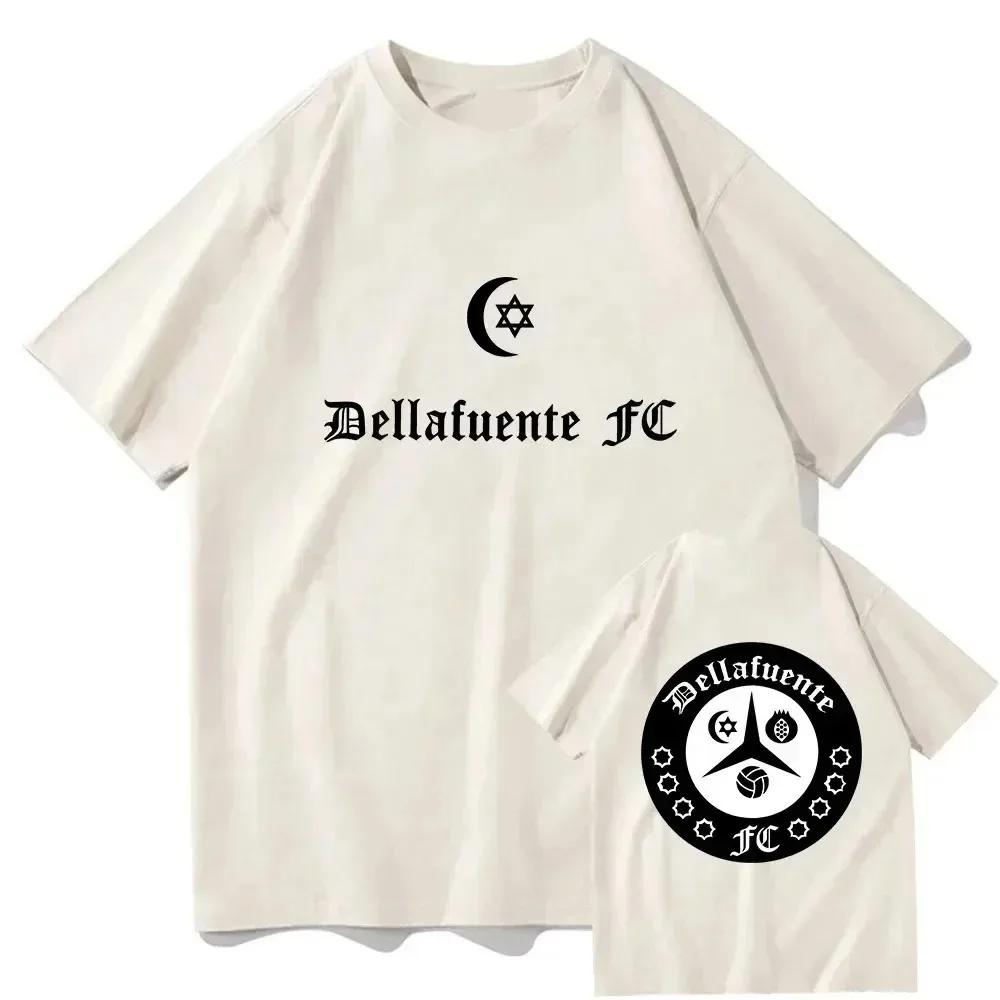 

Dellafuente FC Мультяшная футболка Манга Хлопковая футболка Летняя футболка с коротким рукавом Толстовки Одежда в стиле Харадзюку Унисекс Sudaderas 4XL