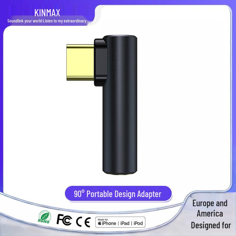 Type-C To 3.5mm Audio Headphone Adapter - Compact and Universal for USB-C Devices