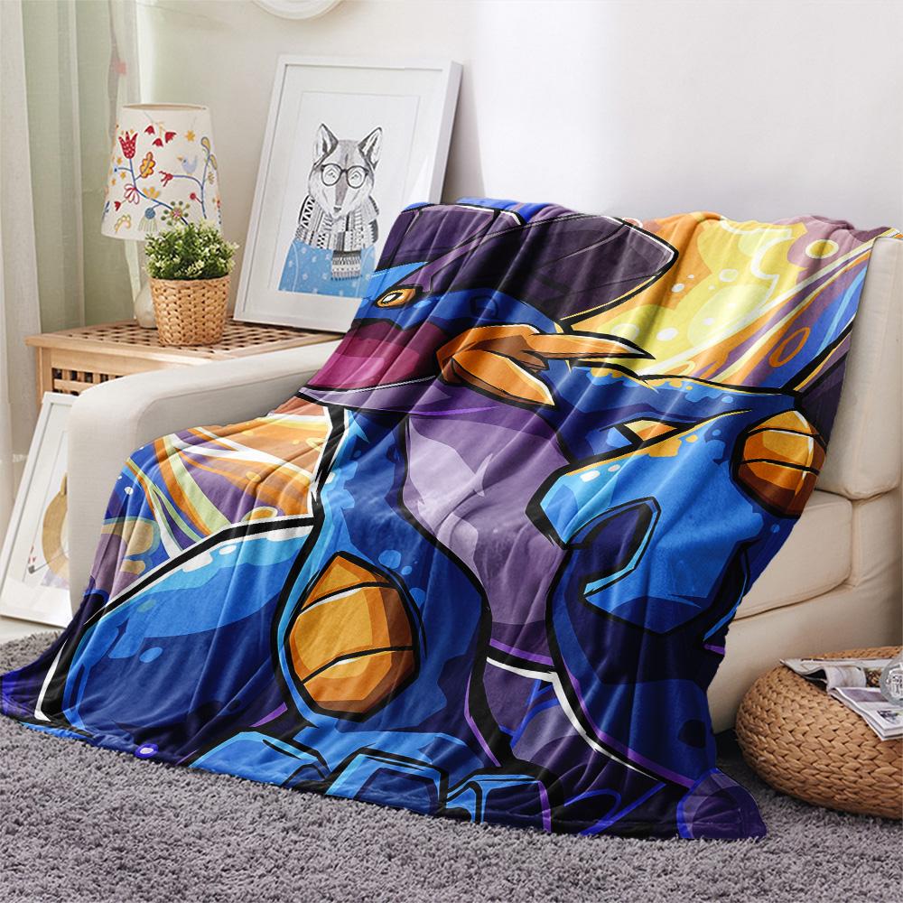 Coperta in Flanella con Stampa Swampert, Alta qualità Confortevole per Tutte le Stagioni, Decorazione per la Casa, Calore e Comfort