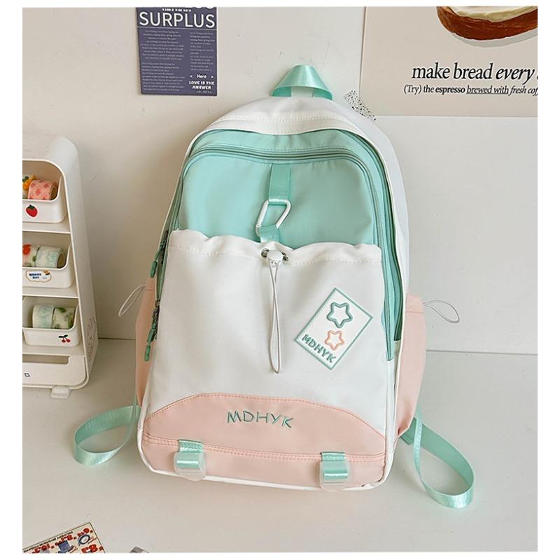 Niche design new simple backpack travel versatile backpack fresh and cute large capacity student bag