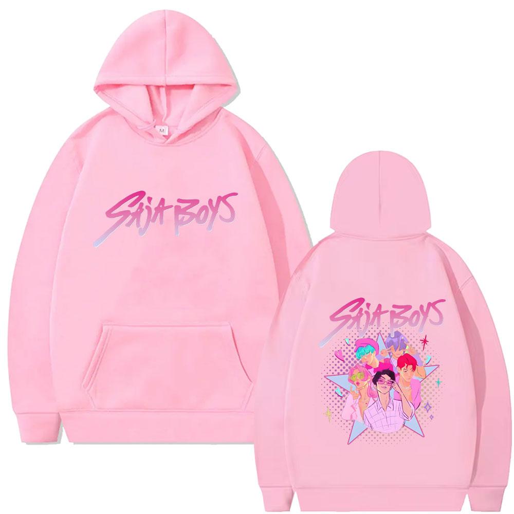 Film KPop Lovci démonů Saja Boys Grafická mikina s kapucí Pánská Dámská Korejský módní trend Streetwear Pánské Vintage pulovry s kapucí