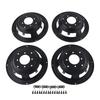 4pcs Speaker Basin Stand Iron DIY Repair Subwoofer Frame Basket for 6.5 Inch Speakers