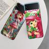 S-Strawberry Cute S-Shortcak Case for Samsung Galaxy Z Flip 6 5G Z Flip 5 4 3 5G Black Hard Cell Phone Cover Luxury PC Shell Coq