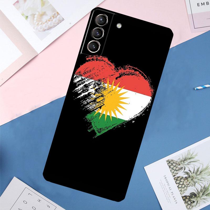 Kurdistan Flagge Hülle Für Samsung Galaxy S25 Ultra S24 S23 S22 S21 Ultra S9 S10 Plus S23 FE S25 FE Rückabdeckung