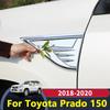 For Toyota Land Cruiser Prado 150 2018- Accessory Car Front Fender Engine Side Air Vent Cover Trim Shark Gills Vent Sticker
