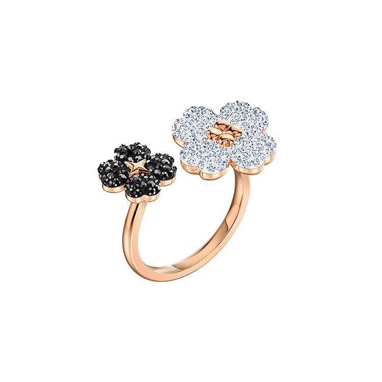 

Swarovski Latisha Elegant Floral Ring Women rings 5520947 Box (Random Color),55