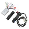 350W Electric Bike Brushed Speed Controller Set with Reverse Function Three Speed Throttle Grip for Upgrade 24V 36V