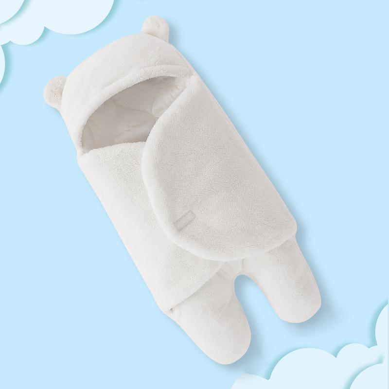 Thickened Anti-Startle Baby Swaddle for Newborn - All-Season Wrap-around Style