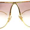 Excellent MIUMIU sunglasses Teardrop eyewear gold Women SMU A56 Used